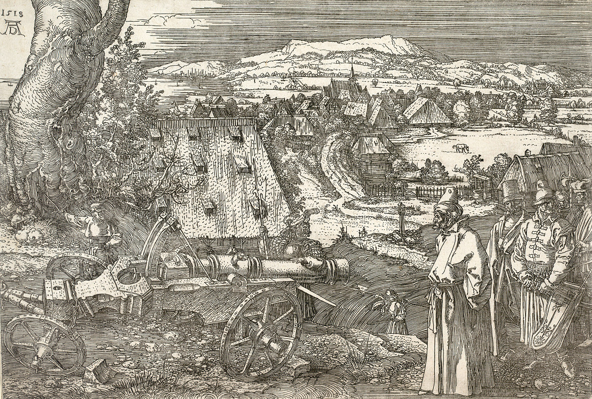 Albrecht Dürer: Landscape with a Canon, 1518