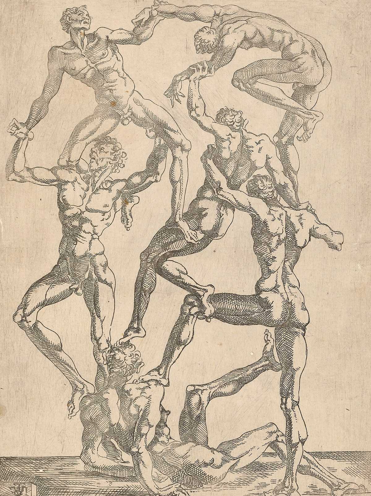 Juste de Juste: Pyramid of Men, ca 1545