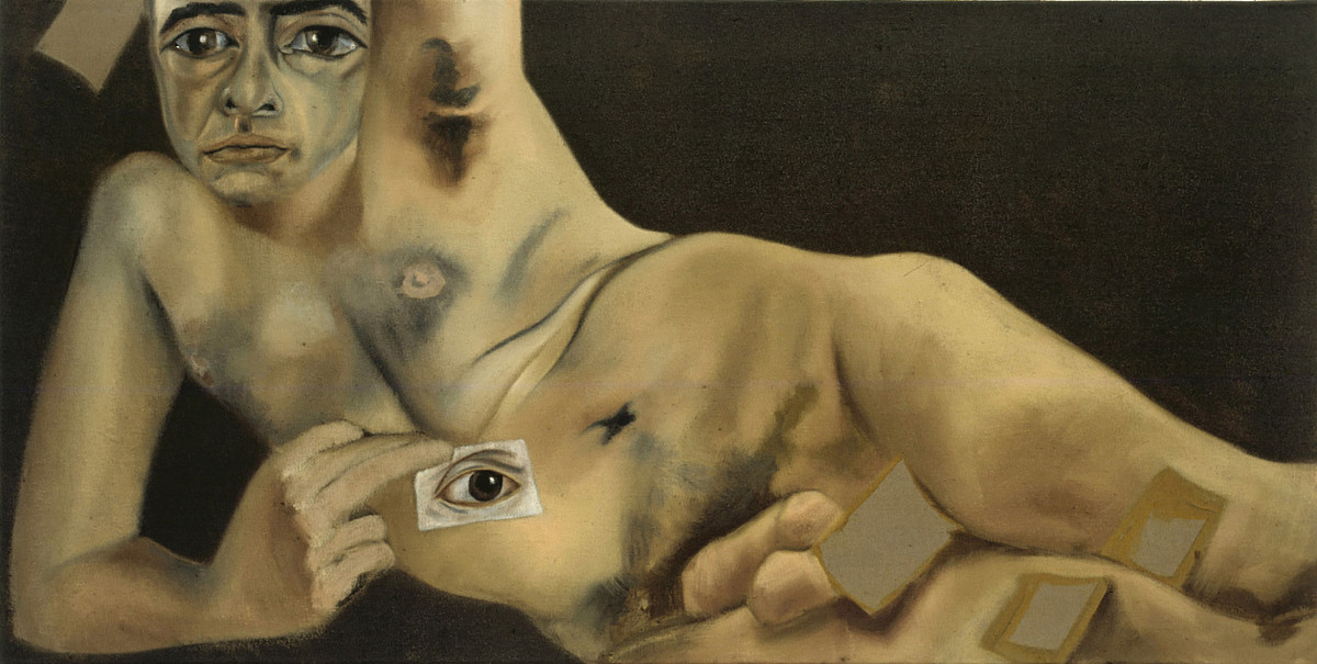 Francesco Clemente: Self-portrait with eyes, 2002