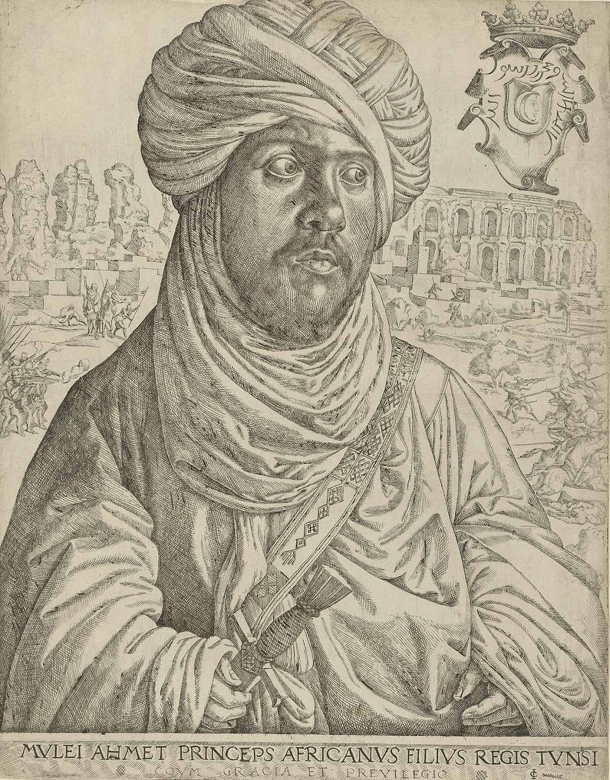 Jan Cornelisz Vermeyen: Mulay Ahmad, ca 1536