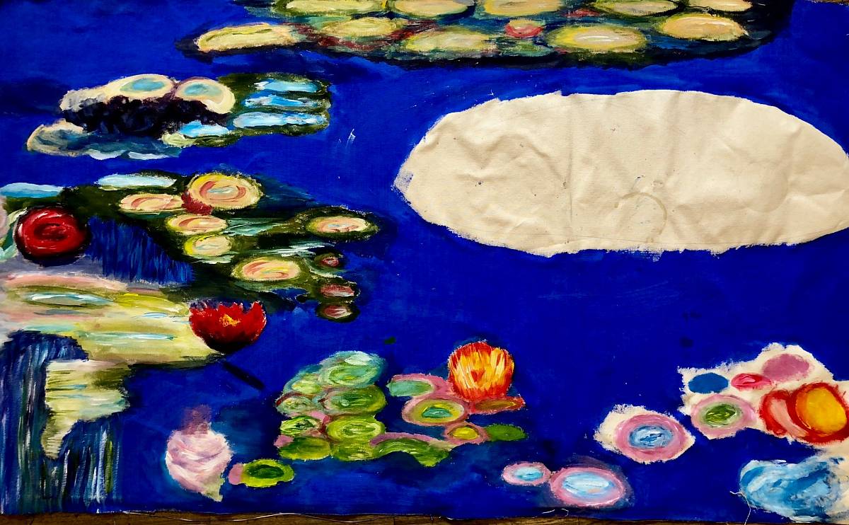 Eine moderne Interpretation des Seerosenteichs von Monet