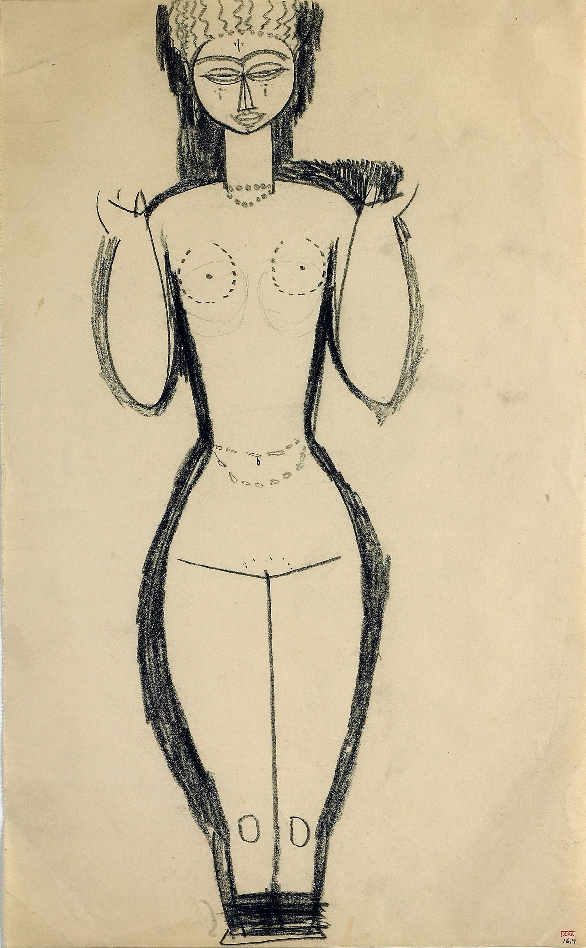 Amedeo Modigliani: Female Nude, um 1911