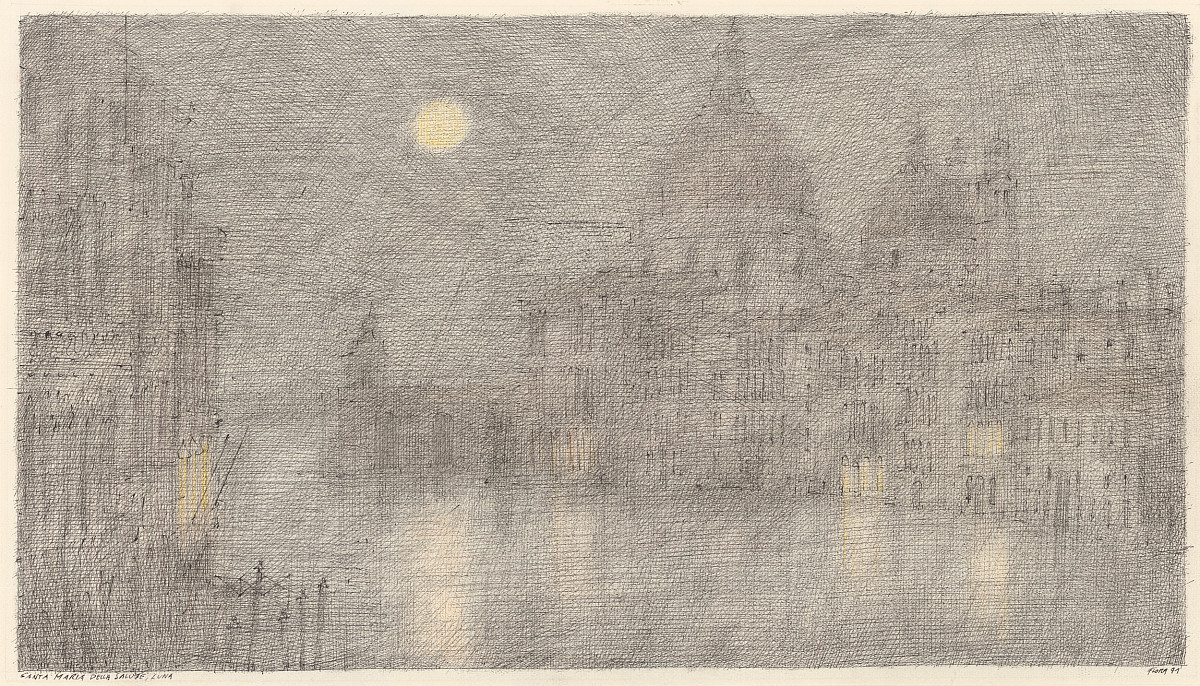 Paul Flora: Santa Maria della Salute, Luna, 1991
