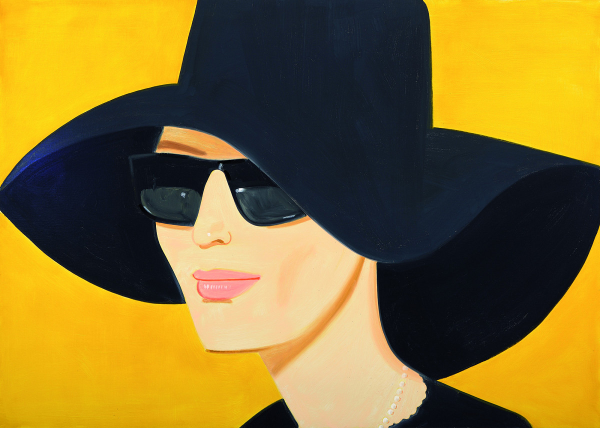 Alex Katz | Black Hat #2, 2010 | The ALBERTINA MUSEUM – The Batliner Collection © Bildrecht, Vienna, 2021