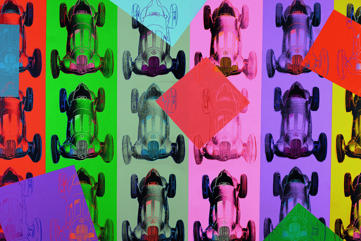 Andy Warhol | Mercedes-Benz Formel Racing Car W125, 1987 | The ALBERTINA Museum, Vienna © The Andy Warhol Foundation for the Visual Arts, inc./Licensed by Bildrecht, Vienna, 2021
