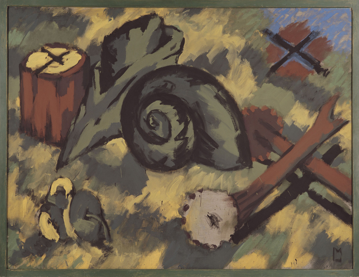 Markus Lüpertz: Vier Kreuze - dithyrambisch III, 1972