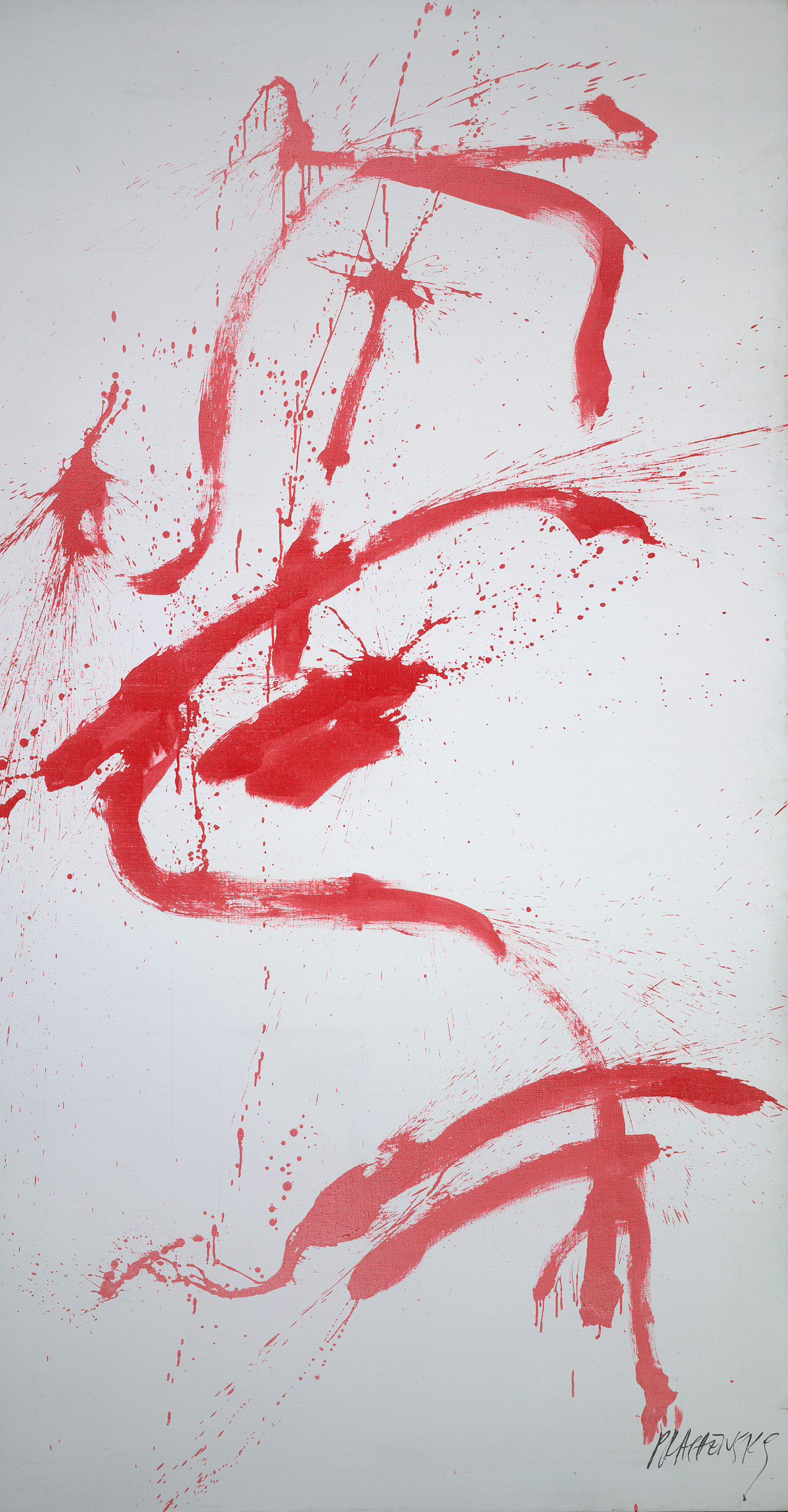Markus Prachensky: Rouge sur gris – Karlsruhe 1962, 1962