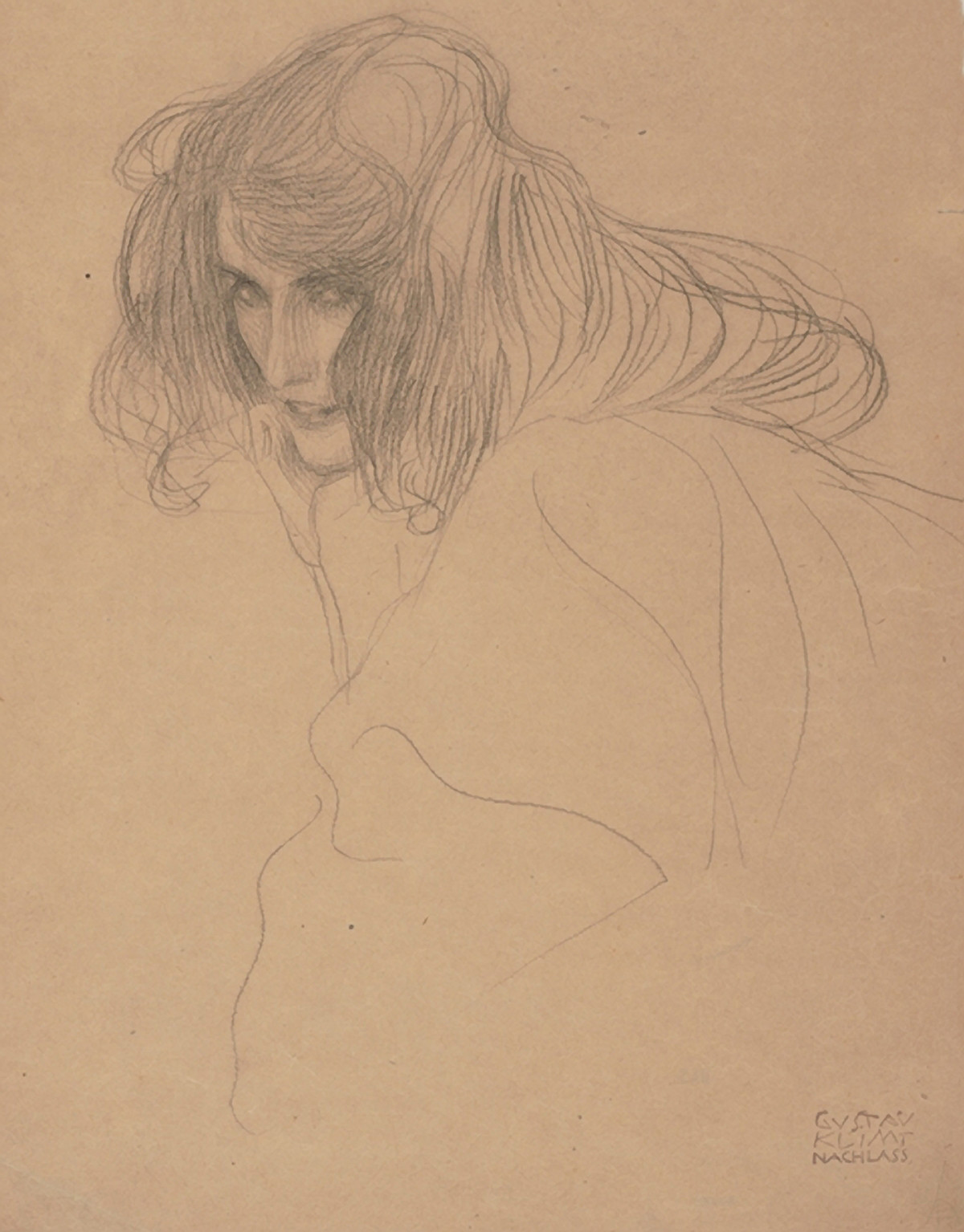 Gustav Klimt: Study for “Lasciviousness” in the Beethoven Frieze, 1901