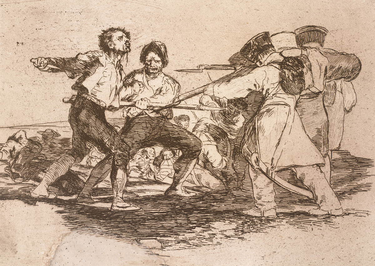 FRANCISCO DE GOYA: Los Desastres de la Guerra: Con razon ó sin ella – Mit oder ohne Vernunft, 1812-1815