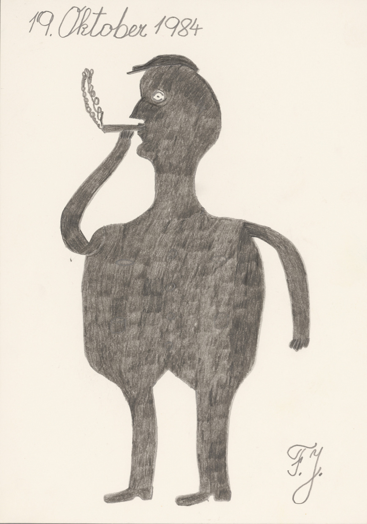 Johann Fischer: Raucher, 1984