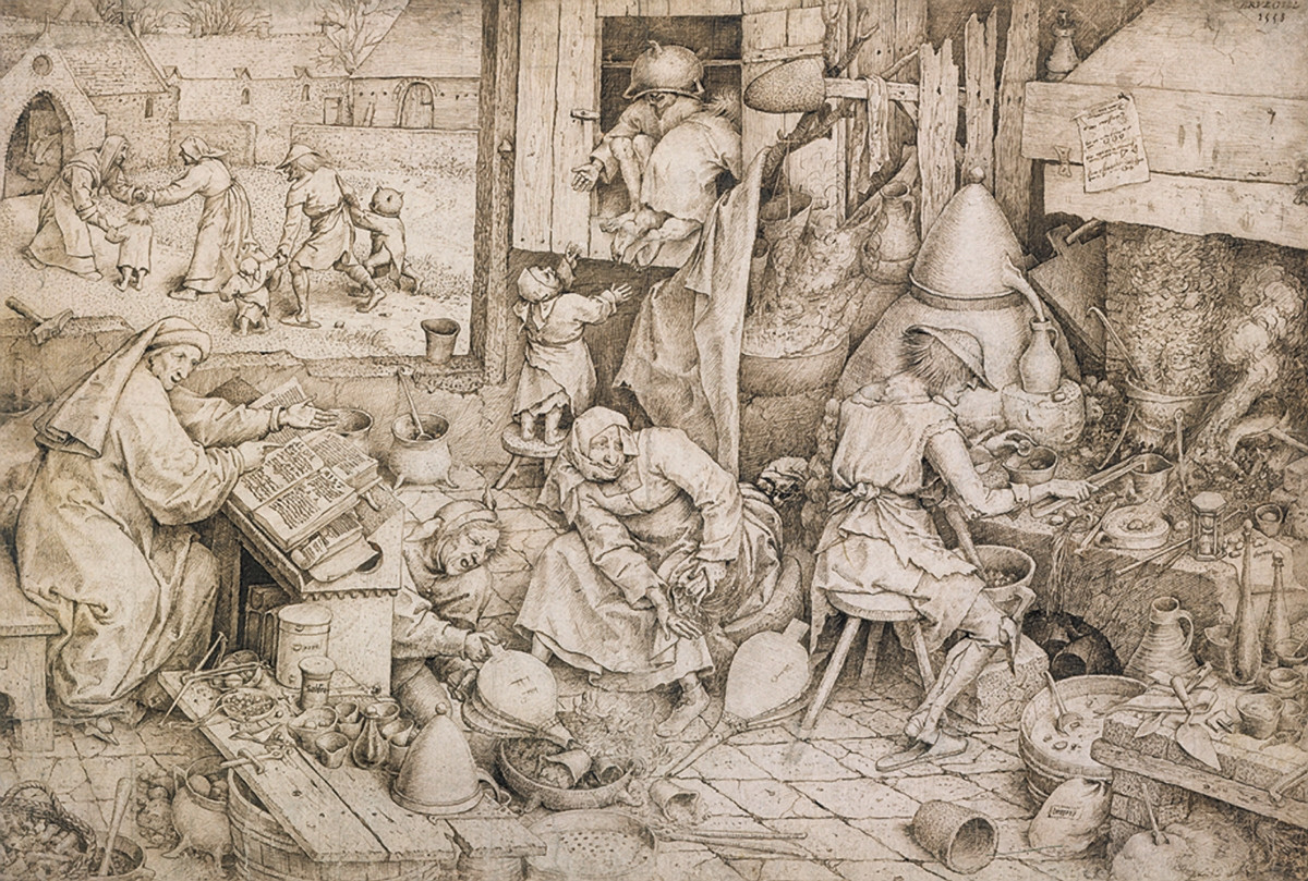 Pieter Bruegel the Elder: The Alchemist, 1558