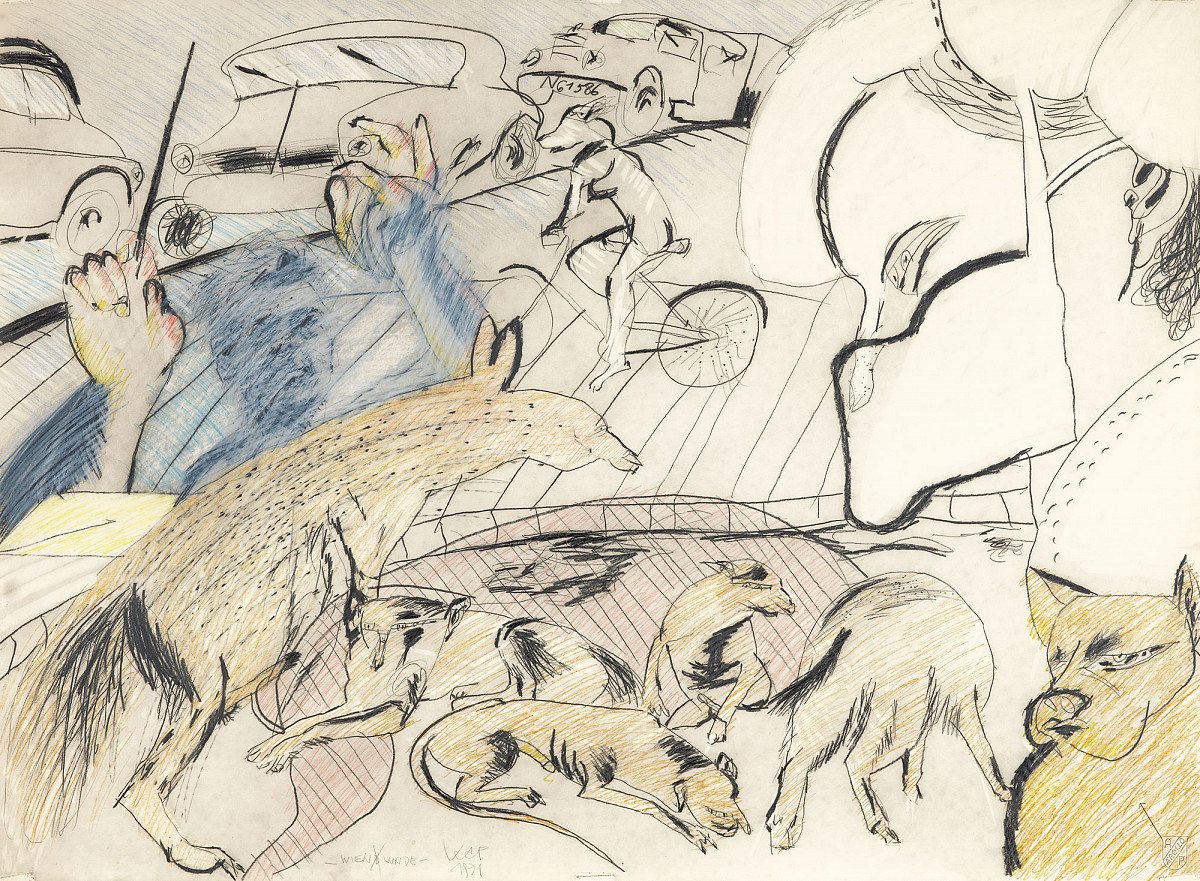 Karl Anton Fleck: WIEN(D)HUNDE, 1971