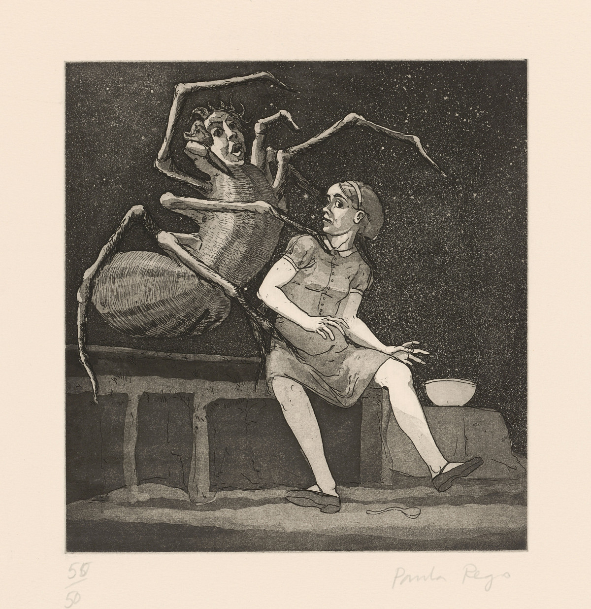 Paula Rego: Little Miss Muffet, 1989