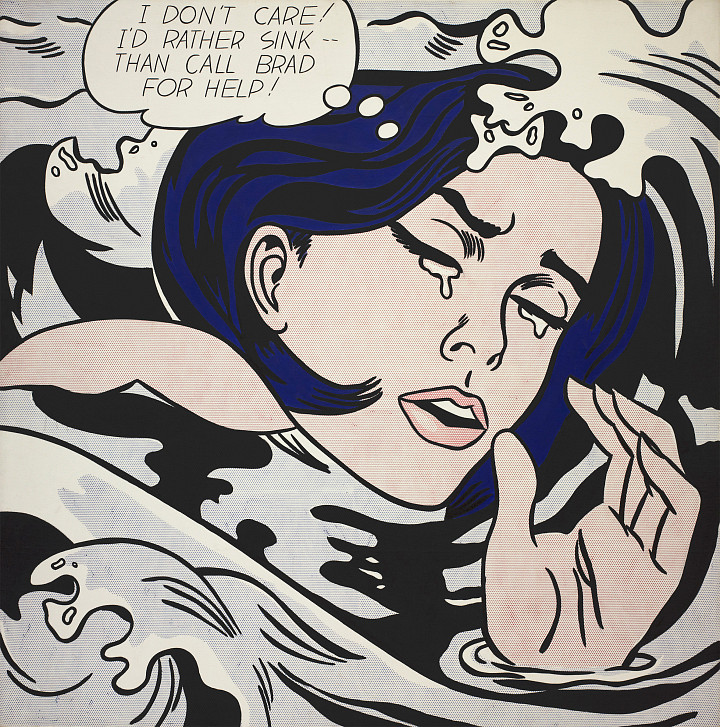 Roy Lichtenstein The ALBERTINA Museum Vienna   Roy Lichtenstein Drowning Girl 1963 The Museum Of Modern Art New York Philip Johnson Fund  By Exchange And Gift Of Mr And Mr.720x0 