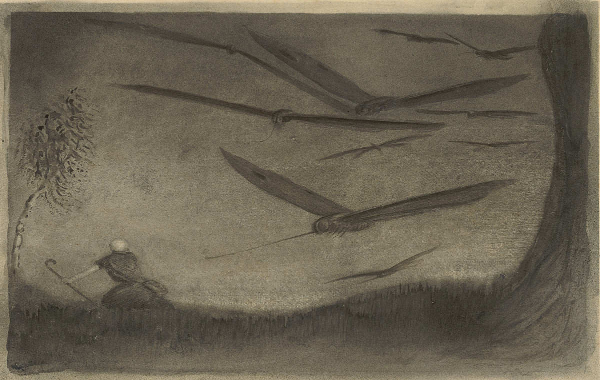 Alfred Kubin: The Pursued Man, ca. 1902/03