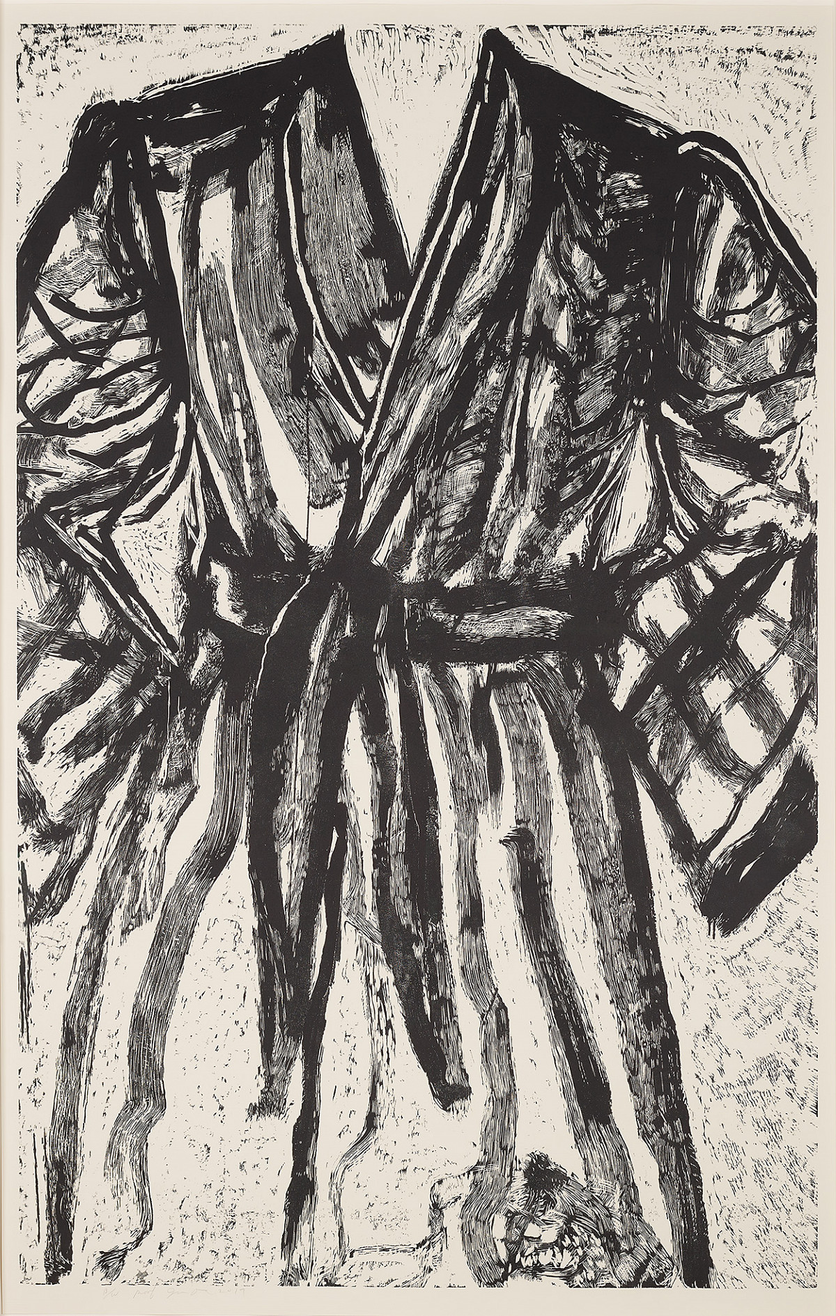 Jim Dine: B/W Robe BW proof, 2019