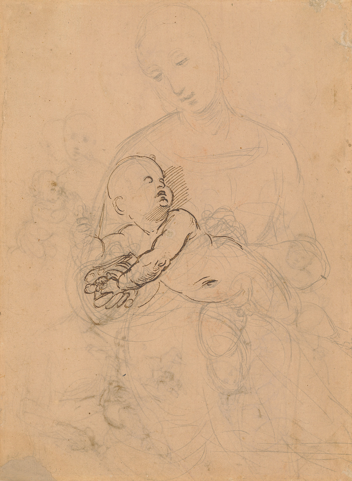 Raphael: Study for the Bridgewater Madonna (recto), ca. 1506–1507