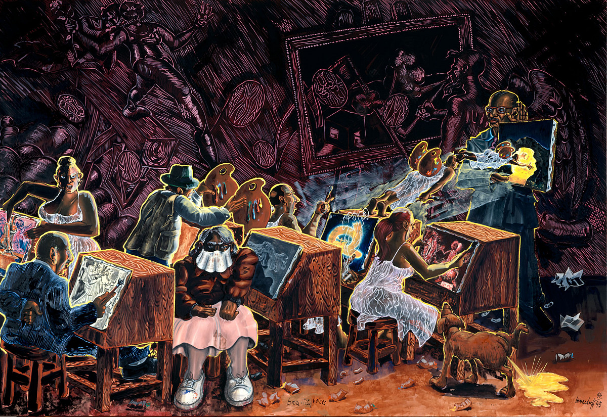 Jörg Immendorff: Beautiful Voices, 1994–95