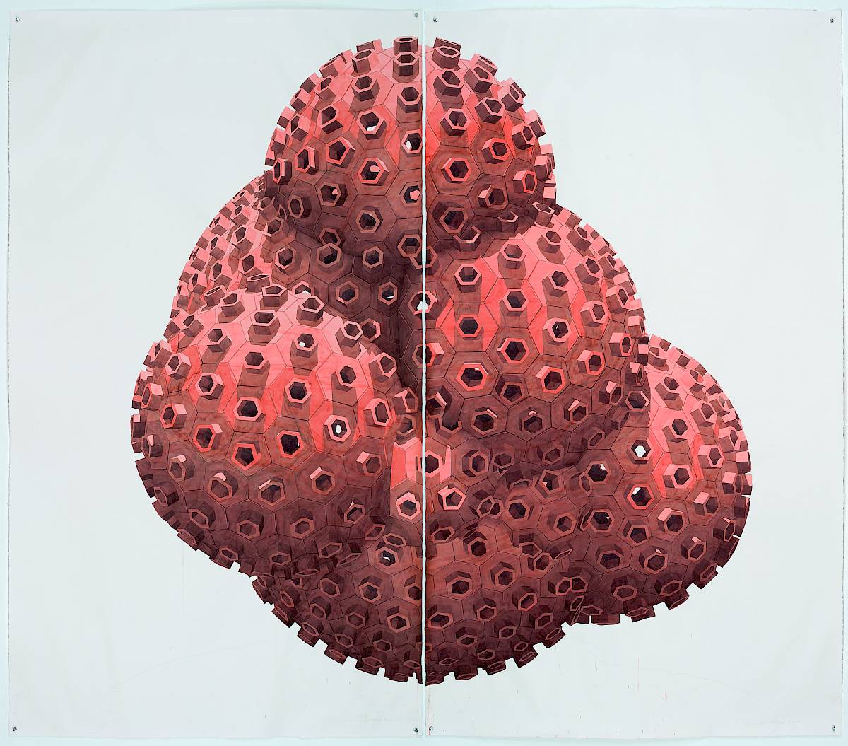 Los Carpinteros: Celosía Poliédrica Flotante (Díptico), 2015