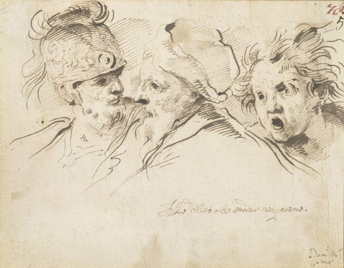 Domenico Maria Canuti: Head Studies, mid- to late 17th century