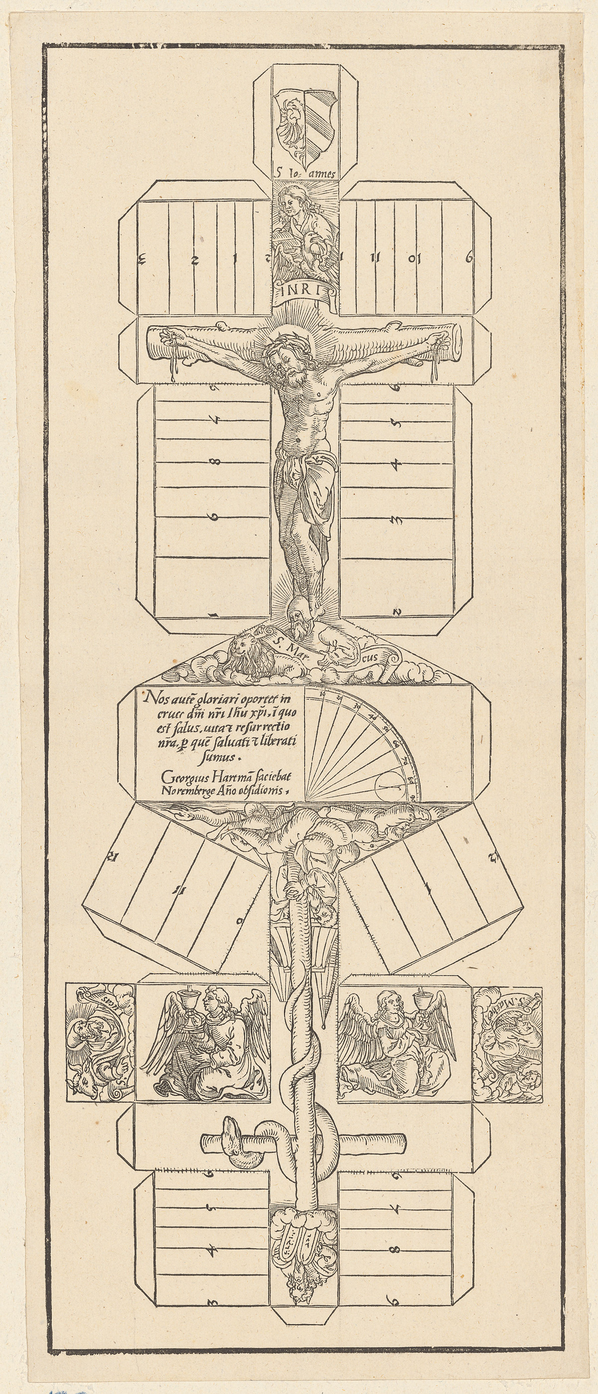 Georg Hartmann: Cruciform Sundial, 1529