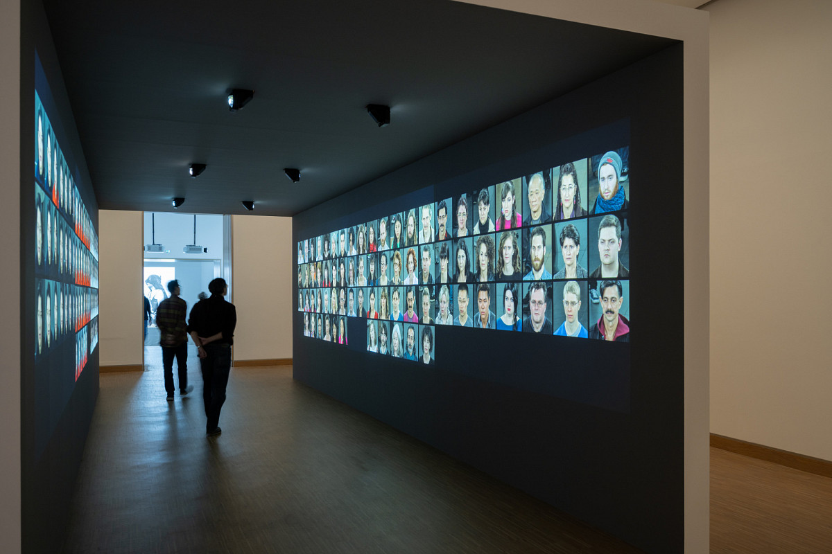 In the exhibition MARINA ABRAMOVIĆ: A video installation that you can walk through like a tunnel.