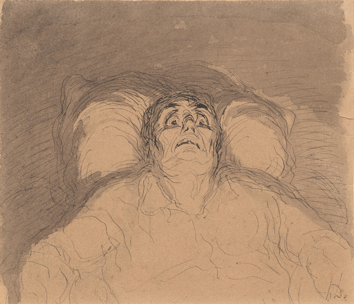 Honoré Daumier: The imaginary invalid, n. d.