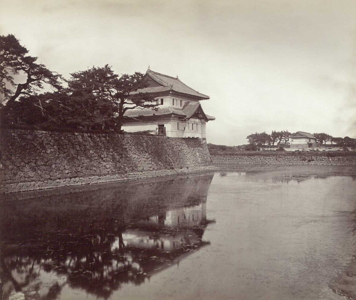 Raimund Stillfried von Rathenitz: Corner Watchtower of the Castle in Edo (Tokyo), ca. 1875