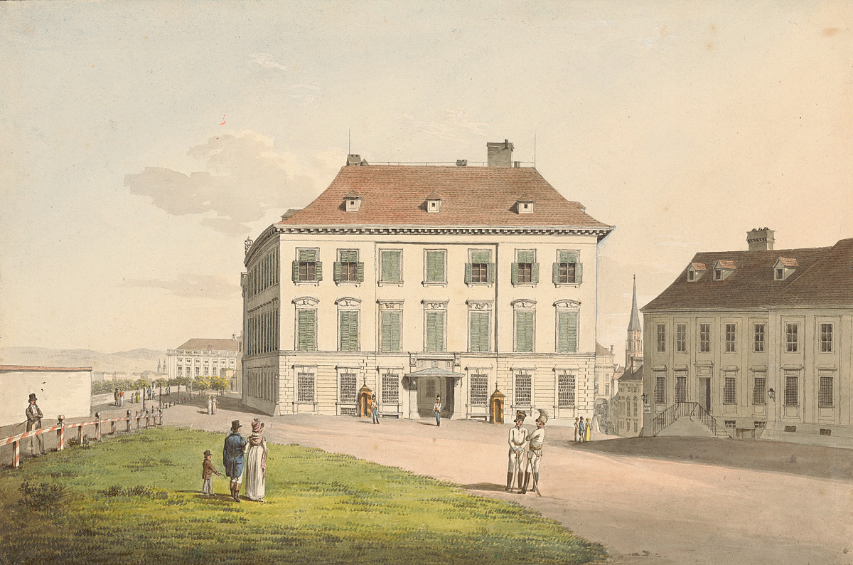 Jakob Alt: Das Palais Herzog Alberts, 1816