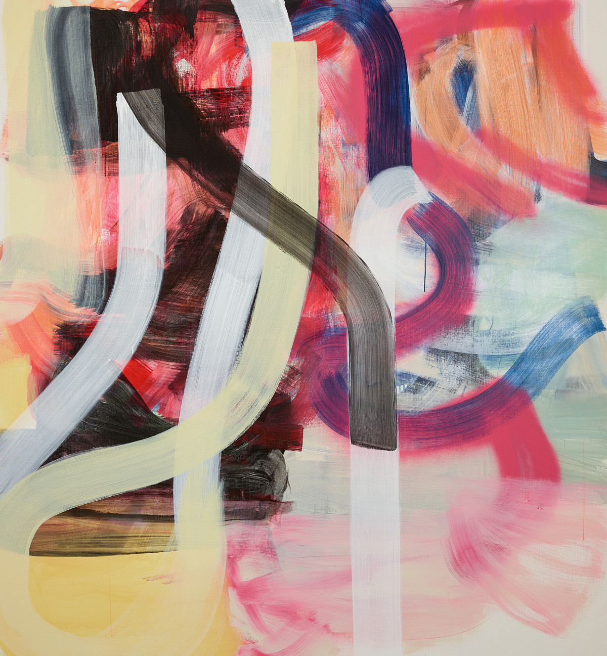 A painting composed of bold, colorful brushstrokes. Credit: Liliane Tomasko | a secret that wasn't, 2019 | The ALBERTINA Museum, Vienna © Liliane Tomasko