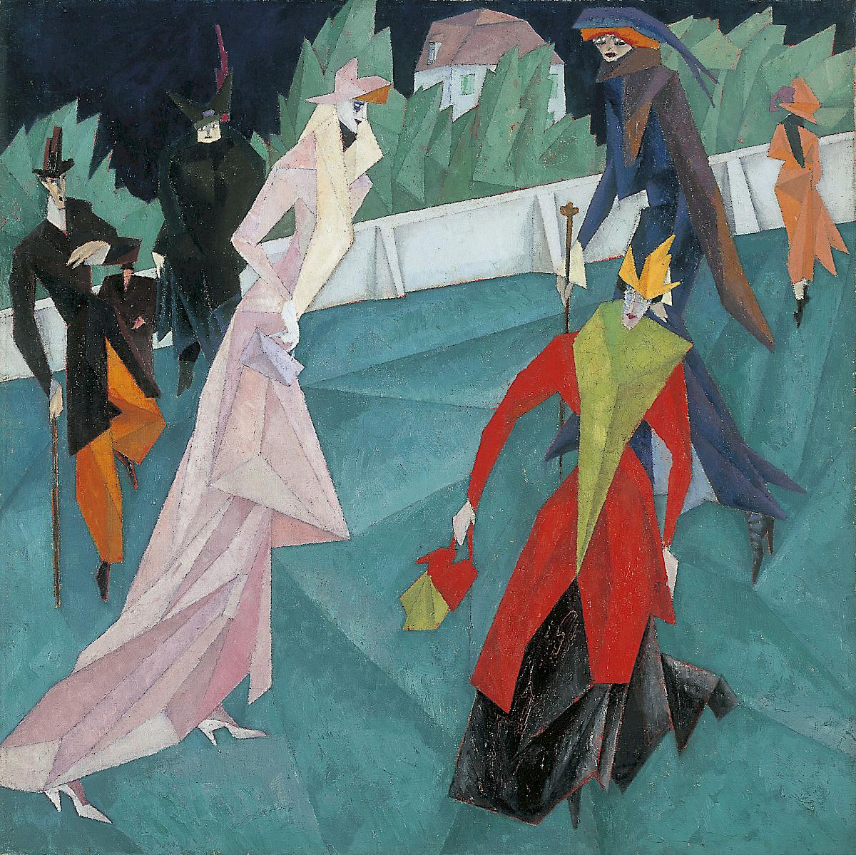 Lyonel Feininger: The Promenade, 1912