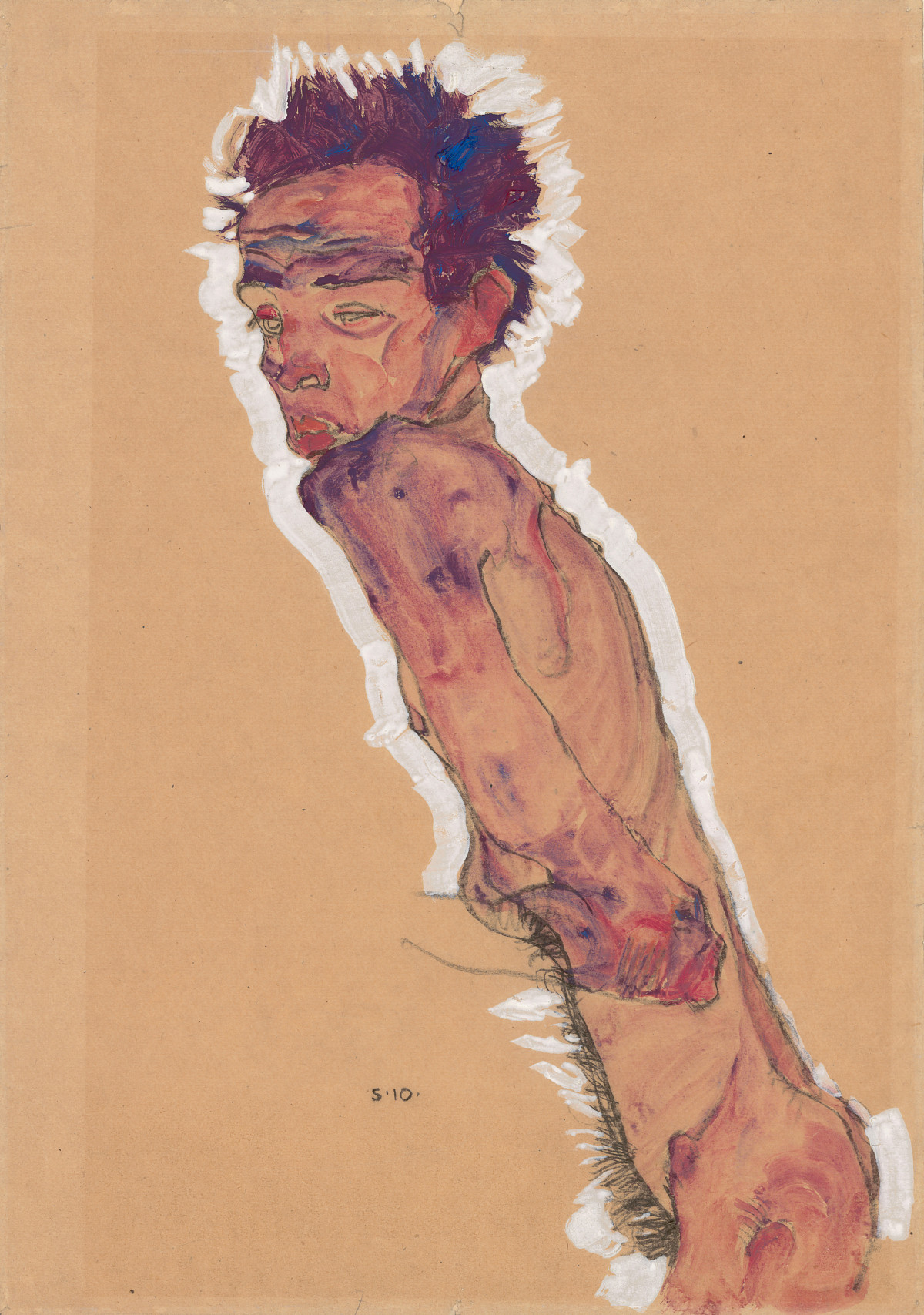 Egon Schiele: Aktselbstbildnis, 1910