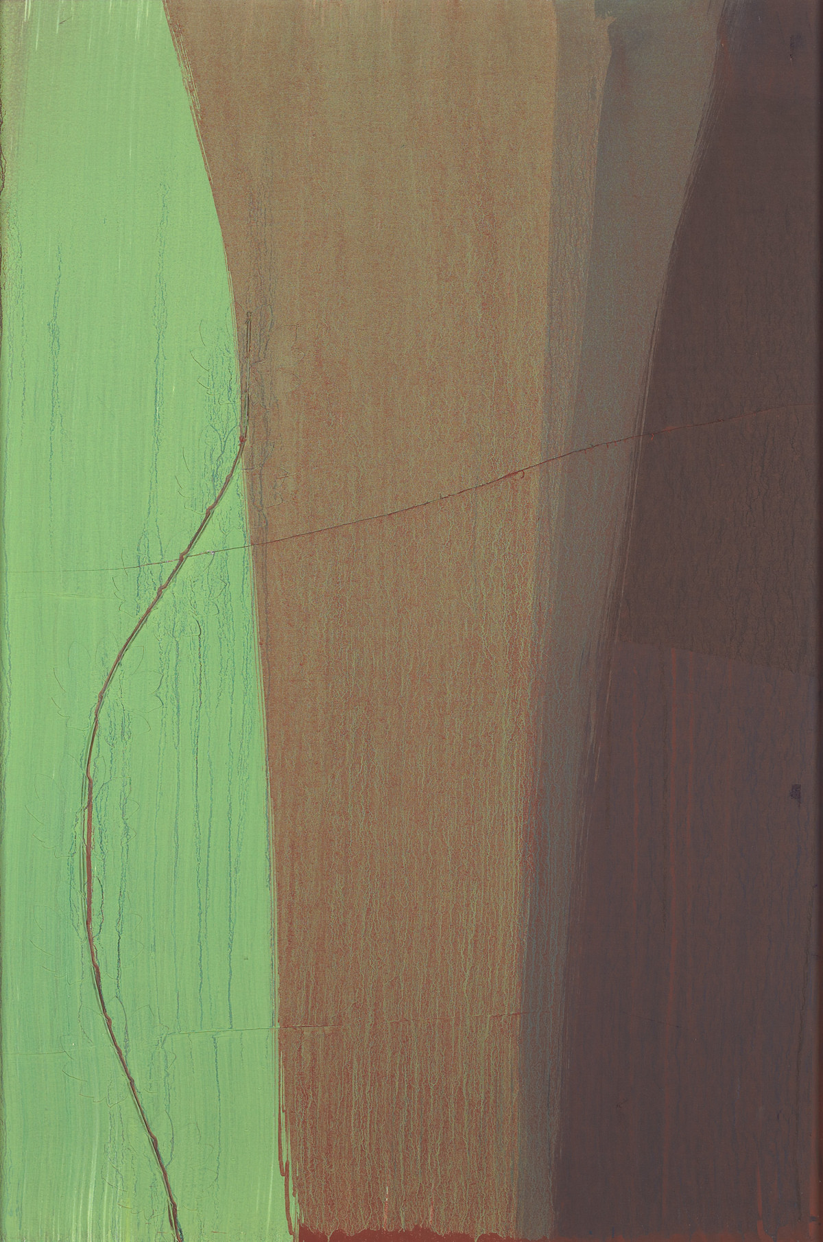 Arnulf Rainer: Blatt-Malerei, 1996