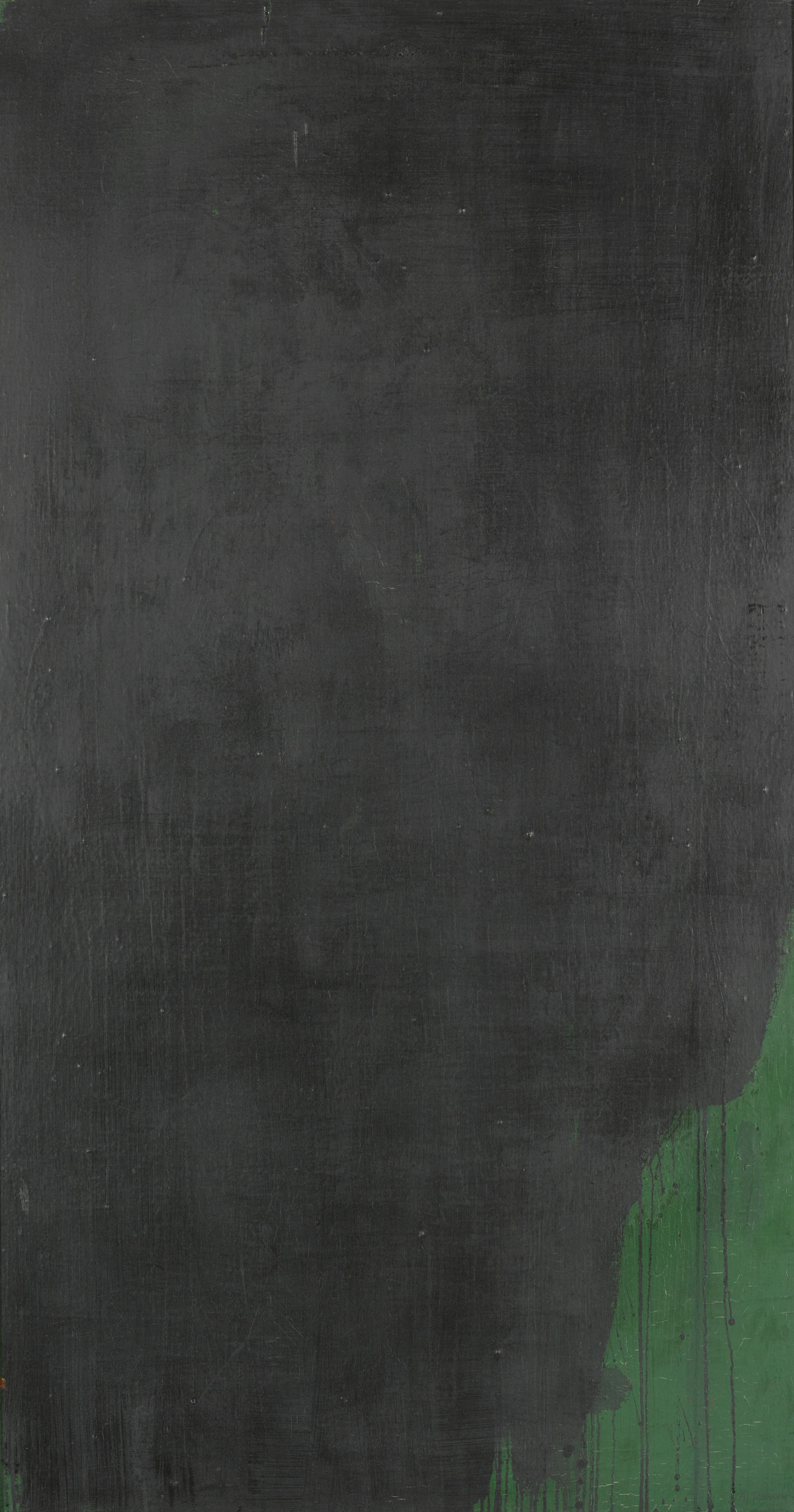 Arnulf Rainer: Überdeckung Schwarz auf Tannengrün, 1956/57
