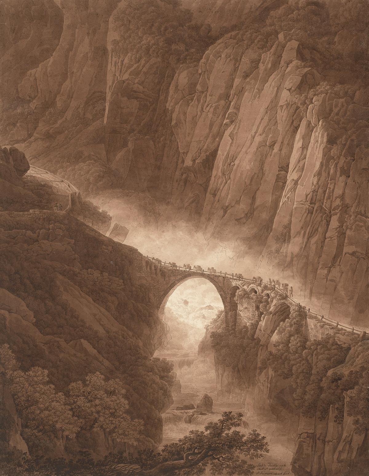 Peter Birmann: The Devil’s Bridge, before 1805