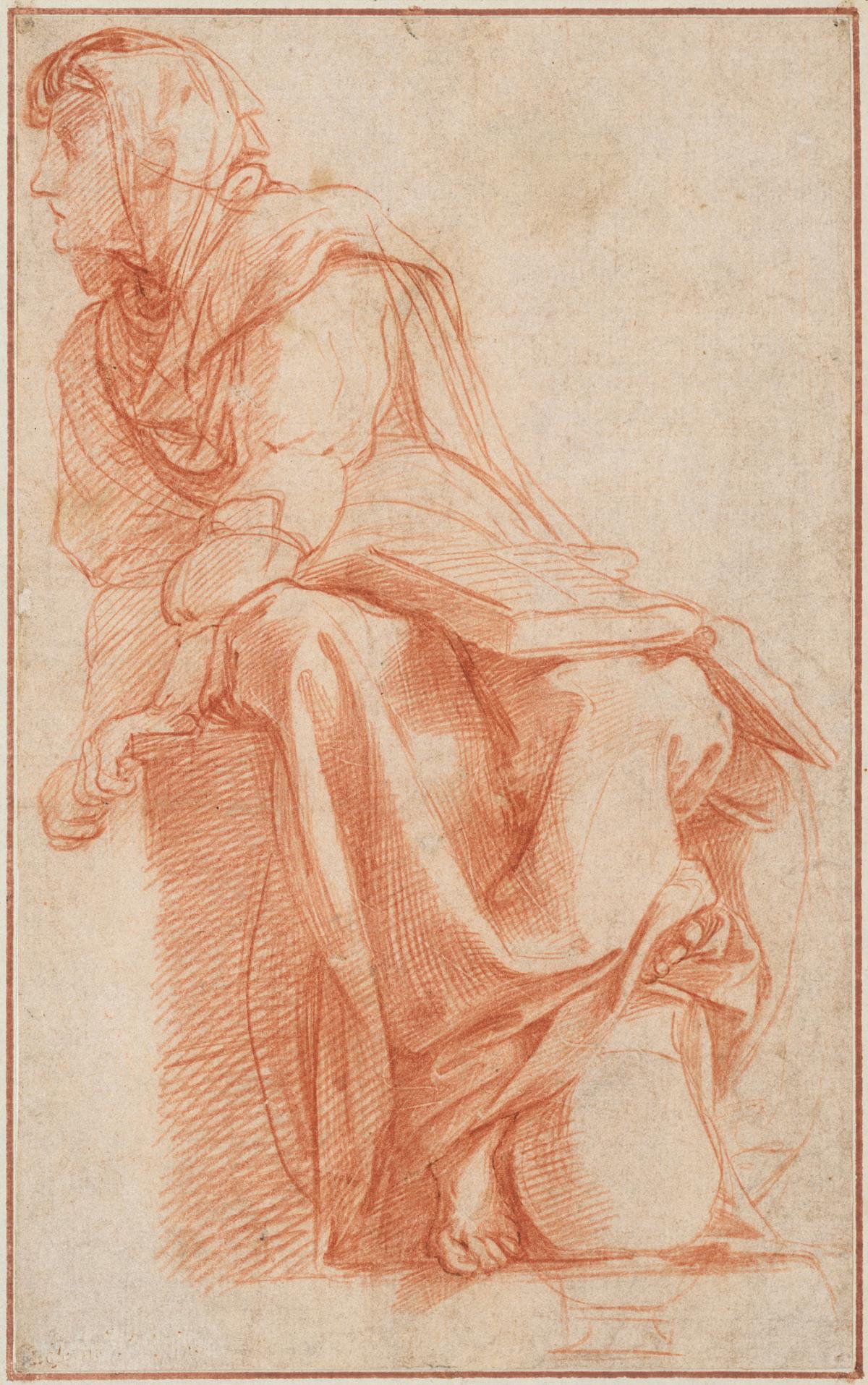 Raphael: The Cumaean Sibyl (Study for the Sibyls fresco in Santa Maria della Pace, Rome), ca. 1511