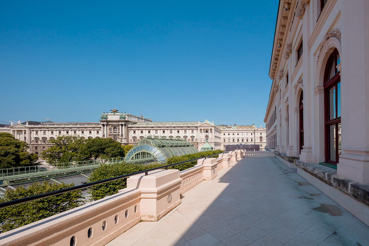 : View from the Albertina Museum's terrace, 