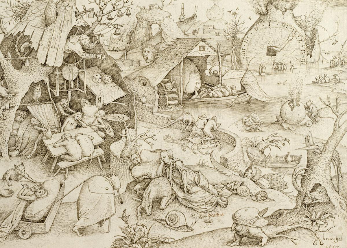 Pieter Bruegel d. Ä.: Die Trägheit, 1557