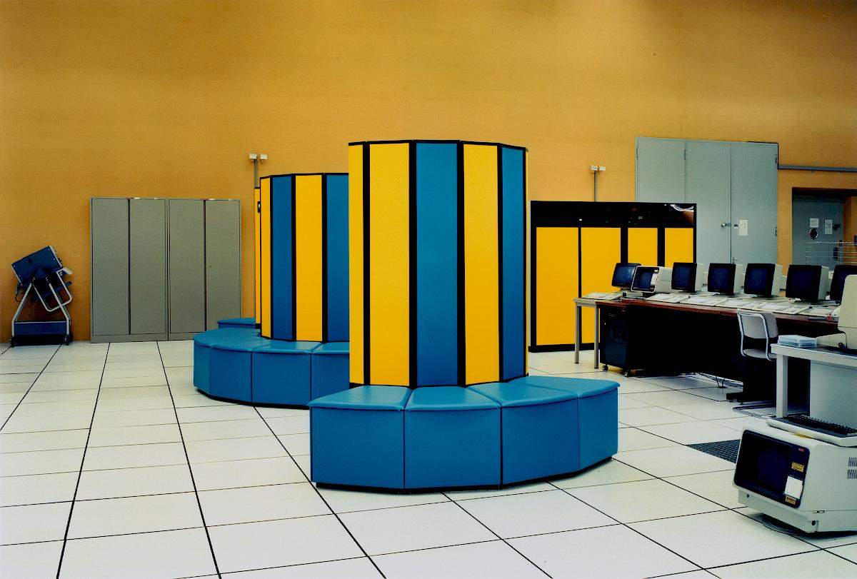 Lewis Baltz: Cray supercomputer, CERN, Geneva, from the series 89/91 Sites of Technology , 1989-91