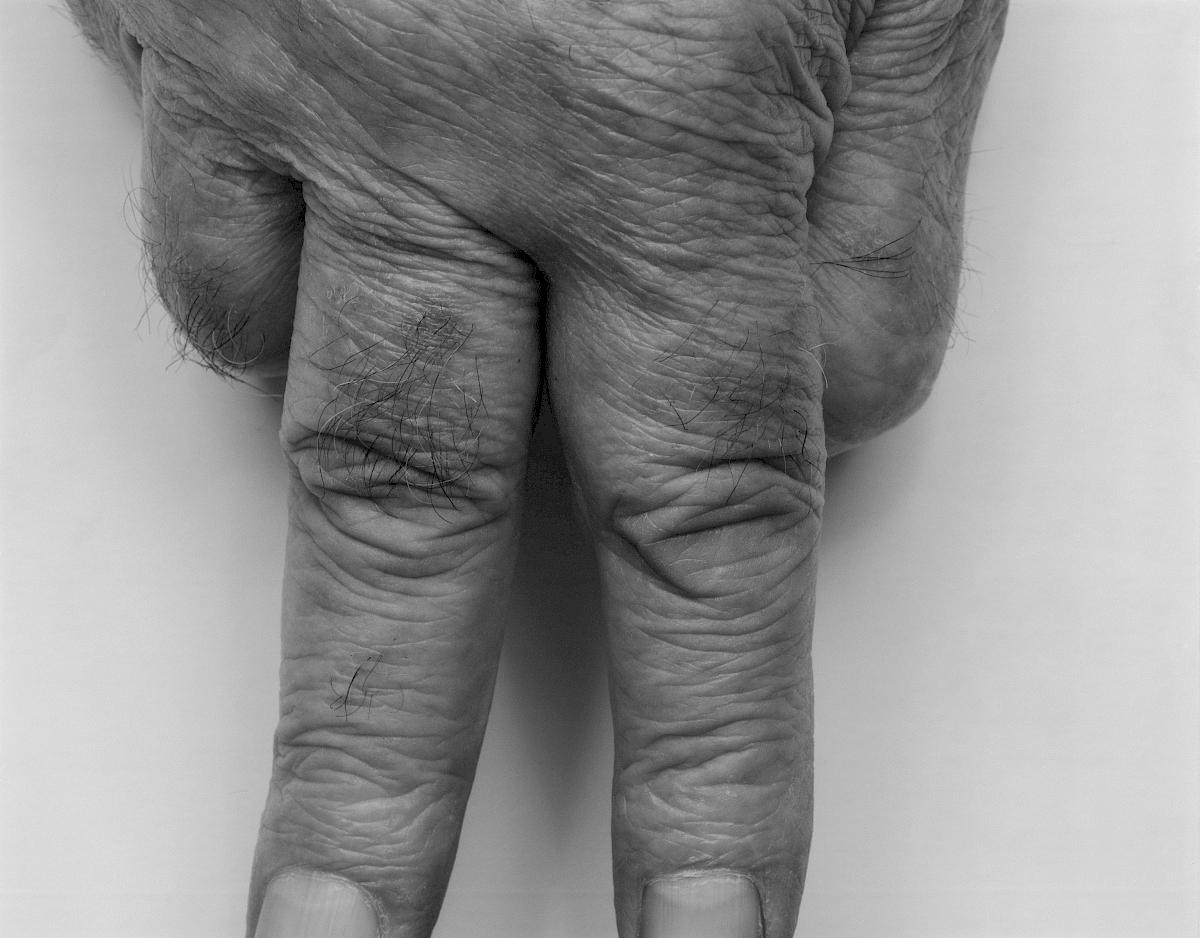 John Coplans: Self Portrait Interlocking Fingers No 6, 1999