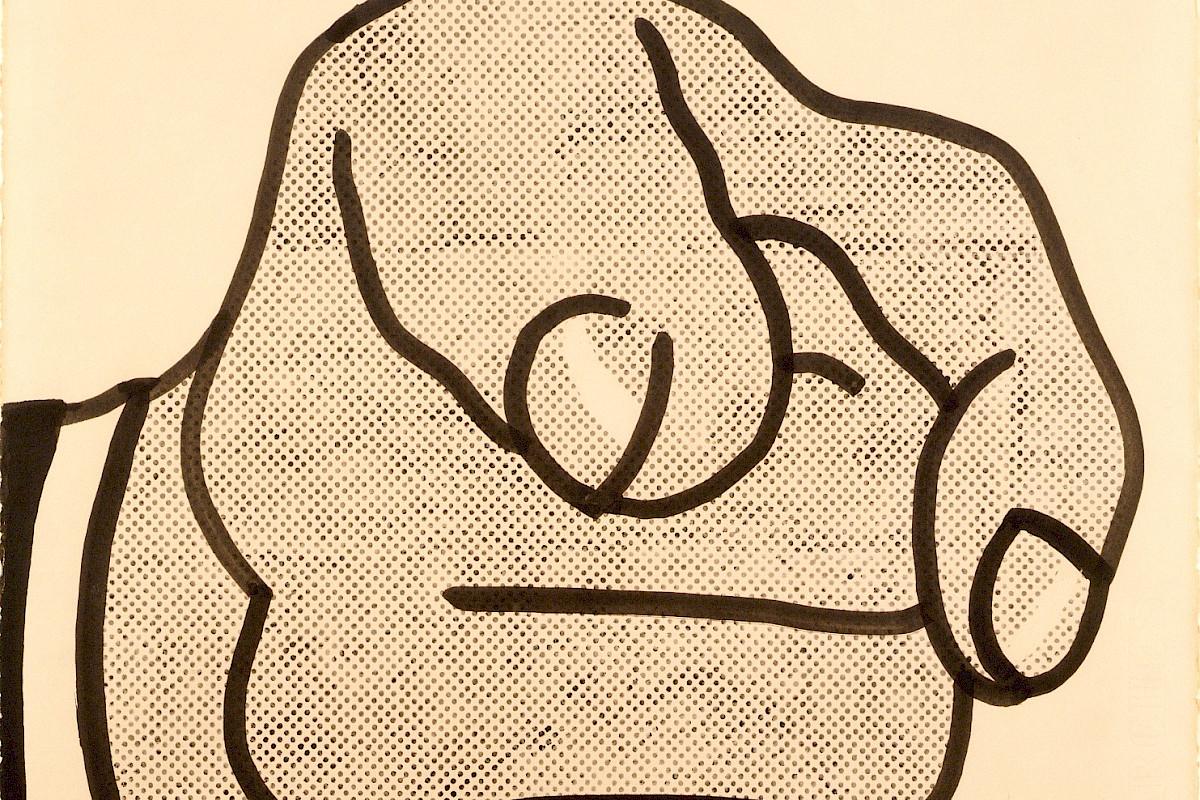 Roy Lichtenstein |
Finger Pointing, 1961 |
Private Collection, New York
© Estate of Roy Lichtenstein