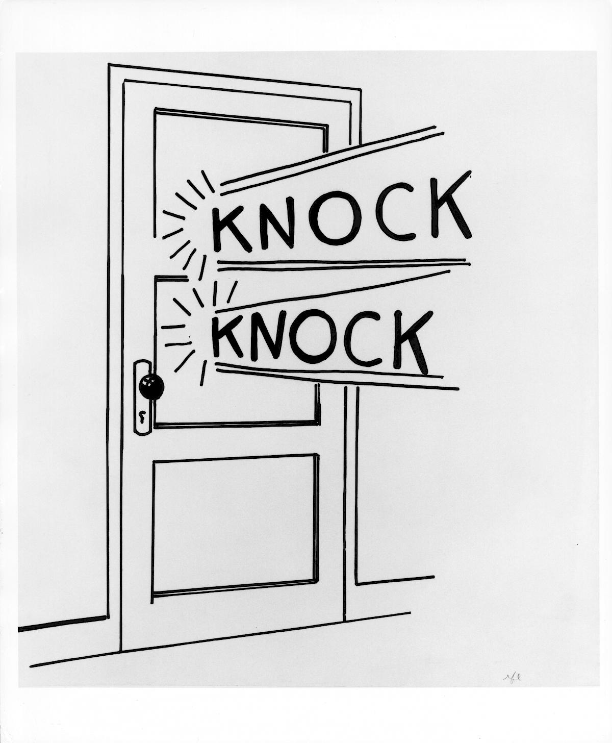 Roy Lichtenstein : Knock Knock, 1961 