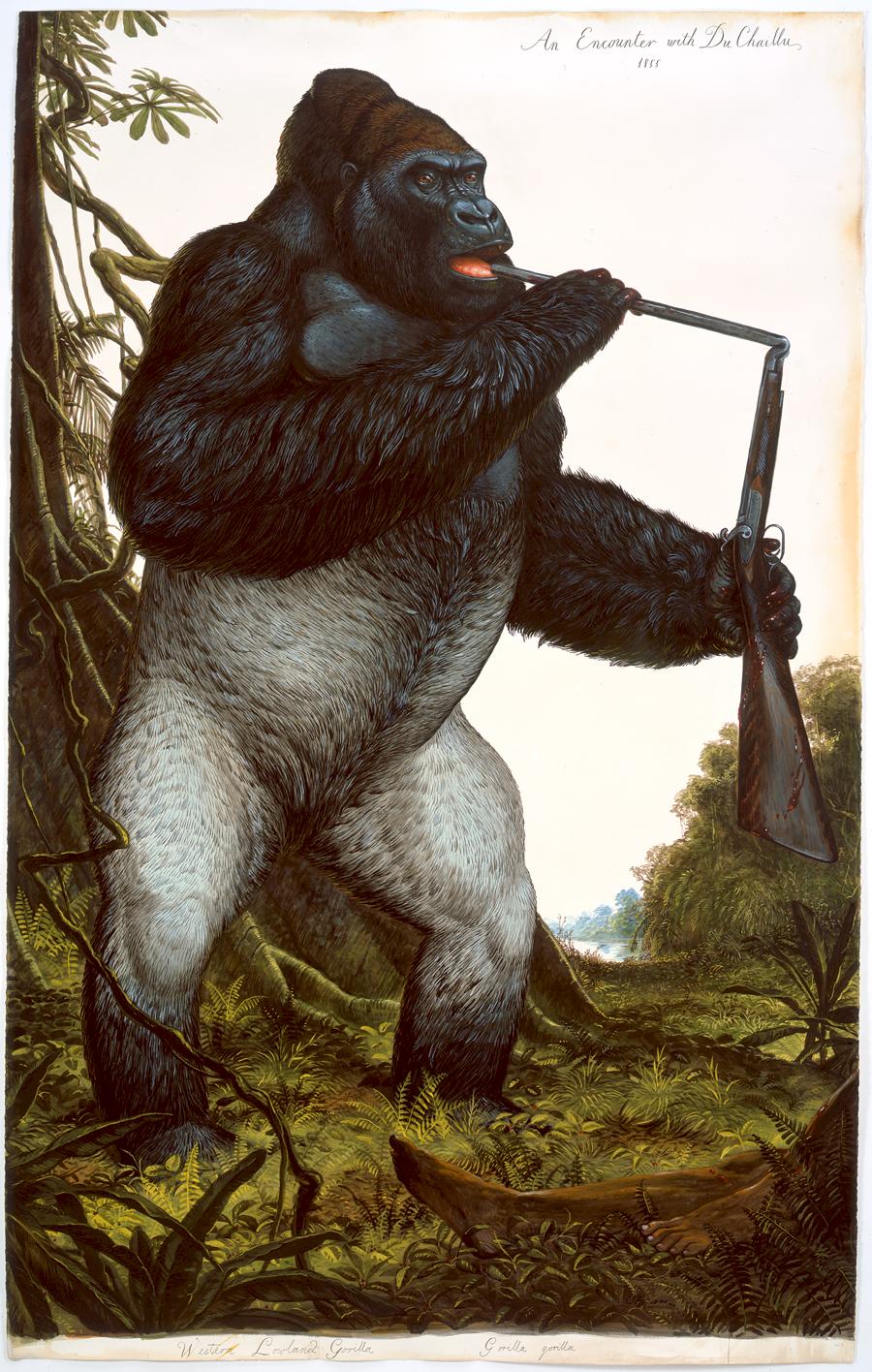 Walton Ford: An Encounter with Du Chaillu, 2009 