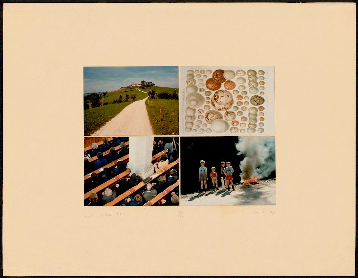 HEINZ CIBULKA | ARCHIVNUMMER: 291 (AUS DEM ZYKLUS MOST-FÜHLT ), 1981 | C-Print, 4 Fotos auf Untersatzkarton Blatt: 49,9 × 64,7 cm, Darstellung: 25,5 × 35,5 cm | Erwerbung aus Mitteln der Galerienförderung des BMUKK 2017 | Albertina, Wien