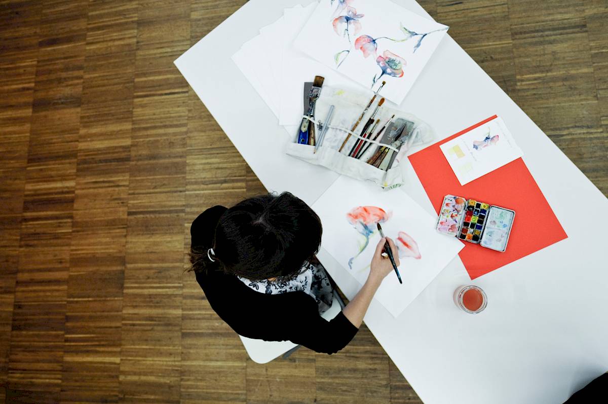 At the art workshop | Photo © The Albertina Museum, Vienna
