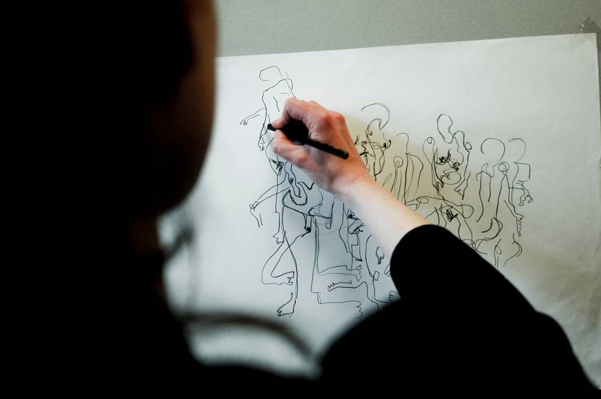 At the art workshop | Photo © The Albertina Museum, Vienna