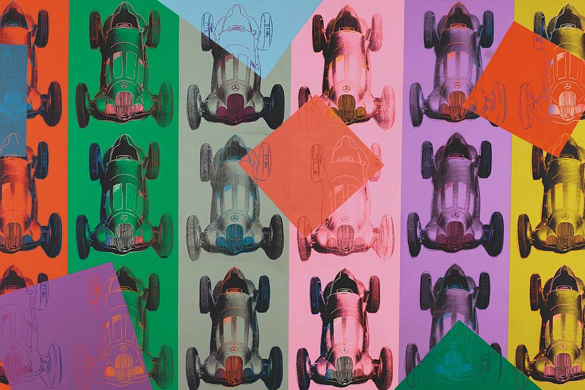 Andy Warhol | Mercedes-Benz Formel Rennwagen W125, 1987 | Albertina, Wien – Dauerleihgabe aus Privatbesitz © The Andy Warhol Foundation for the Visual Arts, Inc. / Licensed by Bildrecht, Wien, 2019