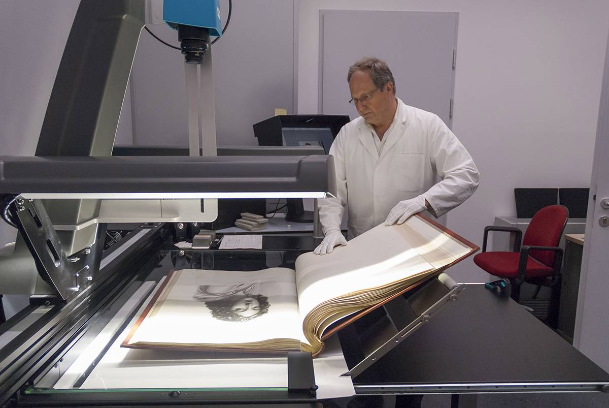 Scan der Klebebände | Foto © Albertina, Wien