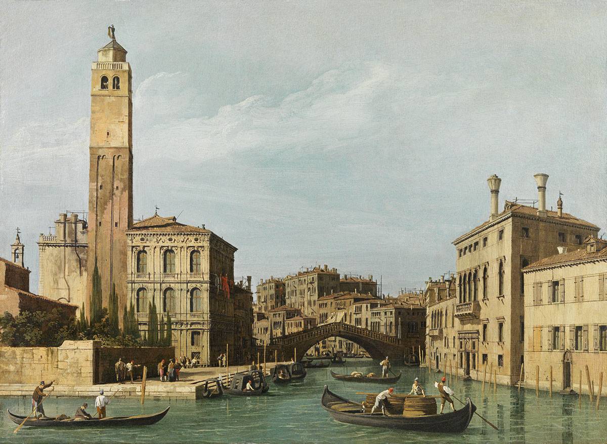Giovanni Antonio Canal gen. Canaletto: View of the Estuary of the Canale di Cannaregio, ca 1735-1742