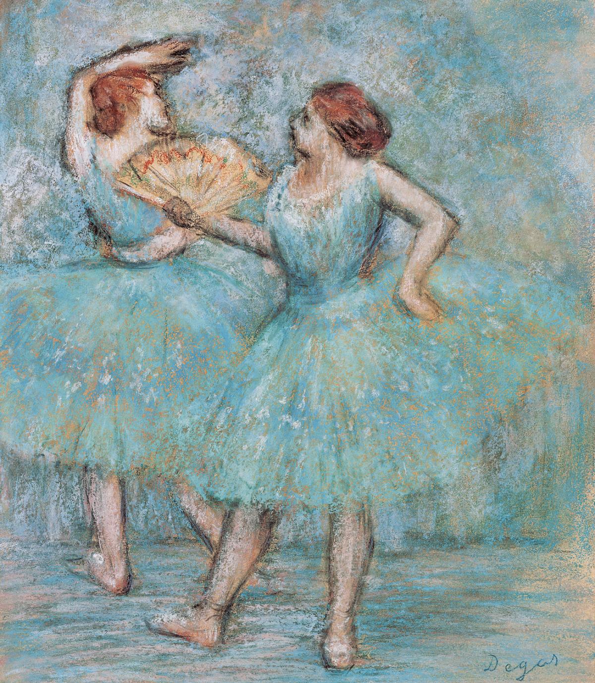 Edgar Degas: Two Dancers, 1905 Pastell auf Papier (The ALBERTINA Museum, Vienna – The Batliner Collection)